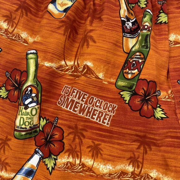 Big Dogs Swim Trunks Men’s 3XL  "It’s 5 O’Clock Somewhere" Pockets Hawaiian - Picture 10 of 14